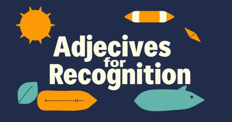 Illustration for Adjectives for Recognition: A Comprehensive Guide