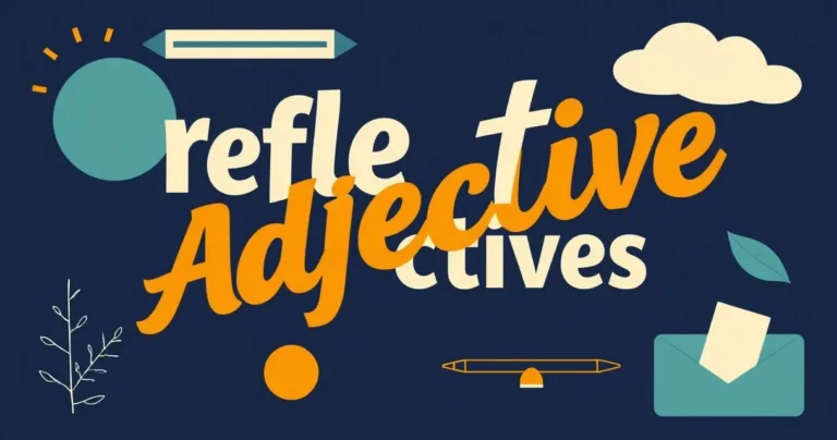 Illustration for Reflective Adjectives: A Comprehensive Guide