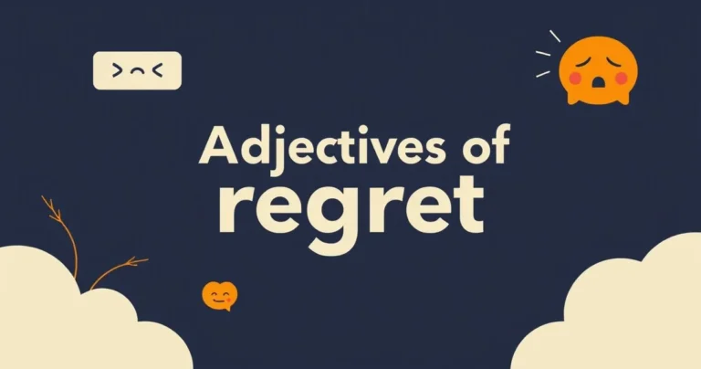 Illustration for Adjectives of Regret: A Comprehensive Grammar Guide