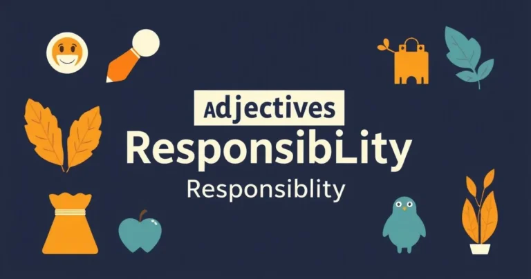 Illustration for Adjectives for Responsibility: A Comprehensive Guide