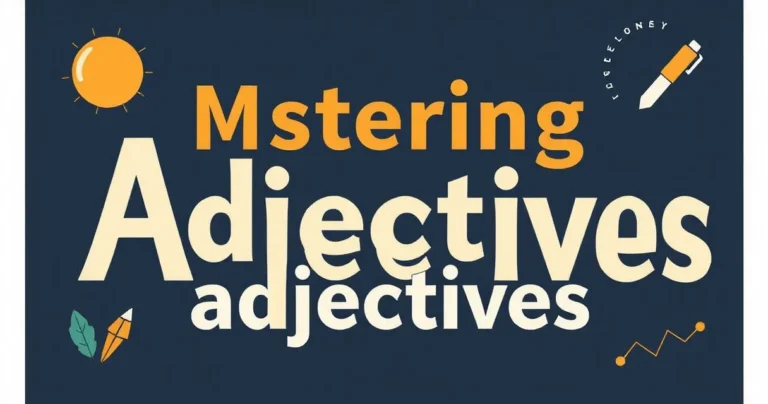 Illustration for Mastering Adjectives: A Comprehensive Review for English Learners