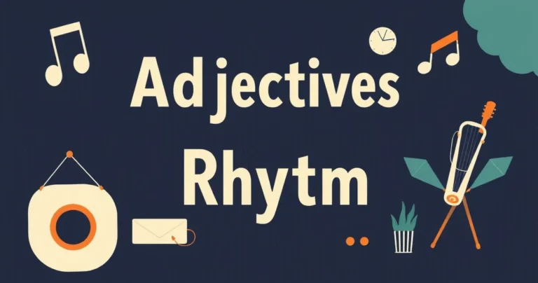 Illustration for Adjectives for Rhythm: Enhancing Flow and Emphasis