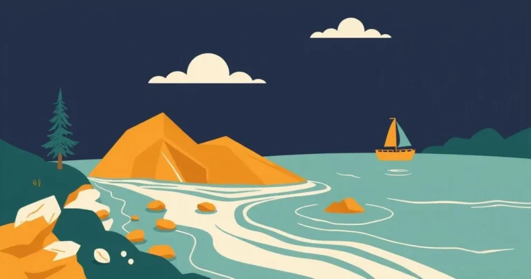 Illustration for Describing Rivers: A Comprehensive Guide to Adjectives