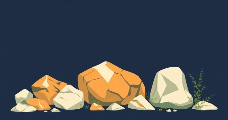 Illustration for Describing Rocks: A Comprehensive Guide to Adjectives