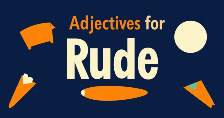 Illustration for Adjectives for Rude: A Comprehensive English Grammar Guide