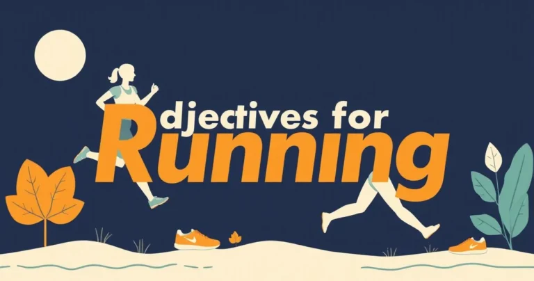 Illustration for Adjectives for Running: A Comprehensive Guide