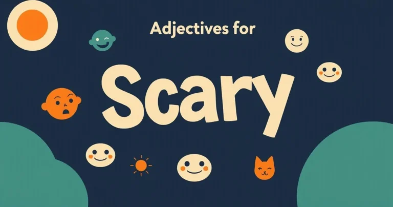 Illustration for Adjectives for Scary: A Comprehensive Grammar Guide