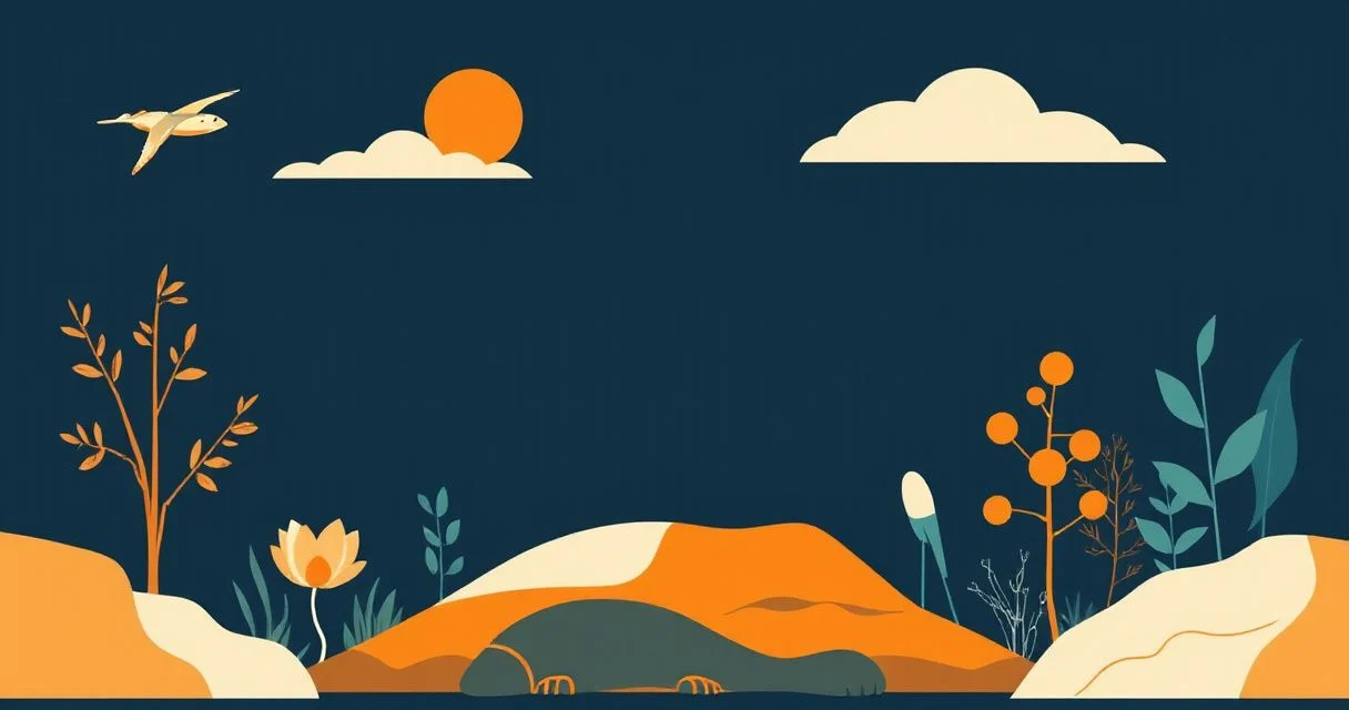 Illustration for Describing Nature: Mastering Adjectives for Scenery