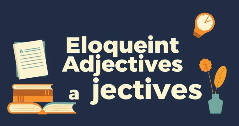 Illustration for Eloquent Adjectives: A Scholar’s Guide to Descriptive Language