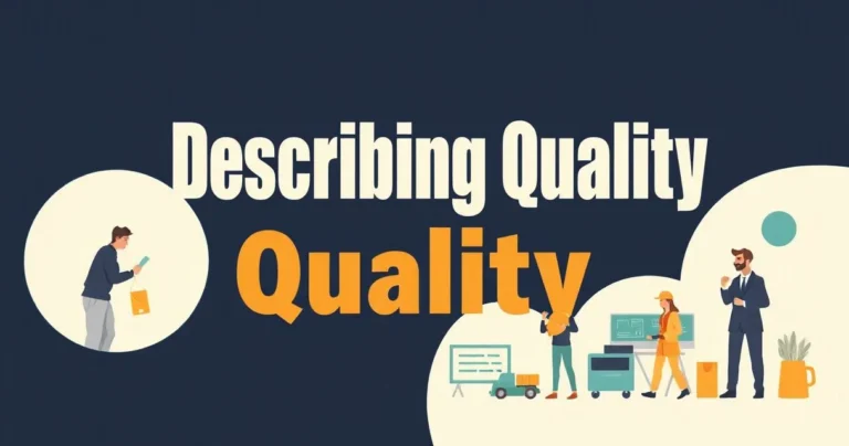 Illustration for Describing Quality: Adjectives for Services Explained