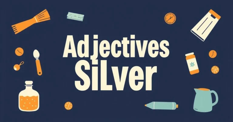Illustration for Adjectives for Silver: A Comprehensive Guide