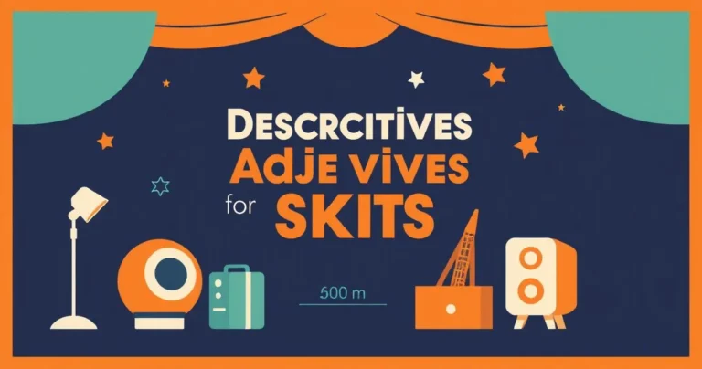 Illustration for Descriptive Adjectives for Skits: A Comprehensive Guide