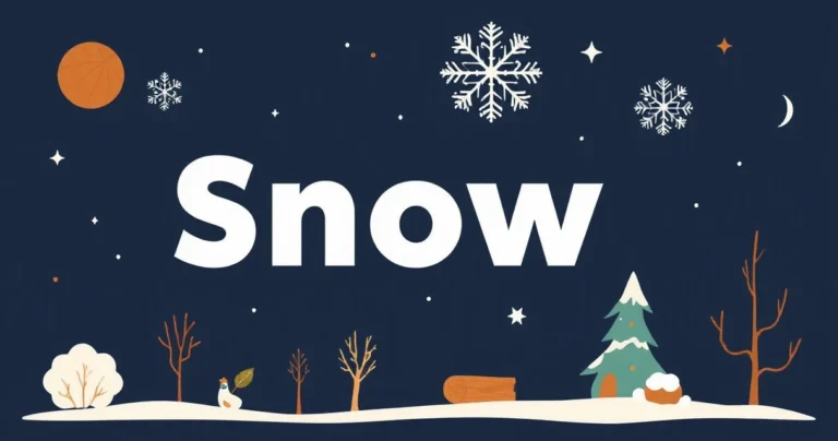 Illustration for Descriptive Adjectives for Snow: A Comprehensive Guide