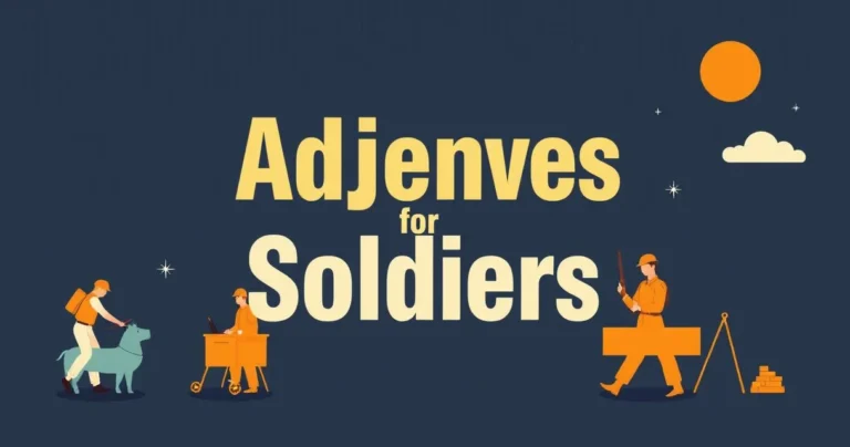 Illustration for Adjectives for Soldiers: Describing Valor and Duty