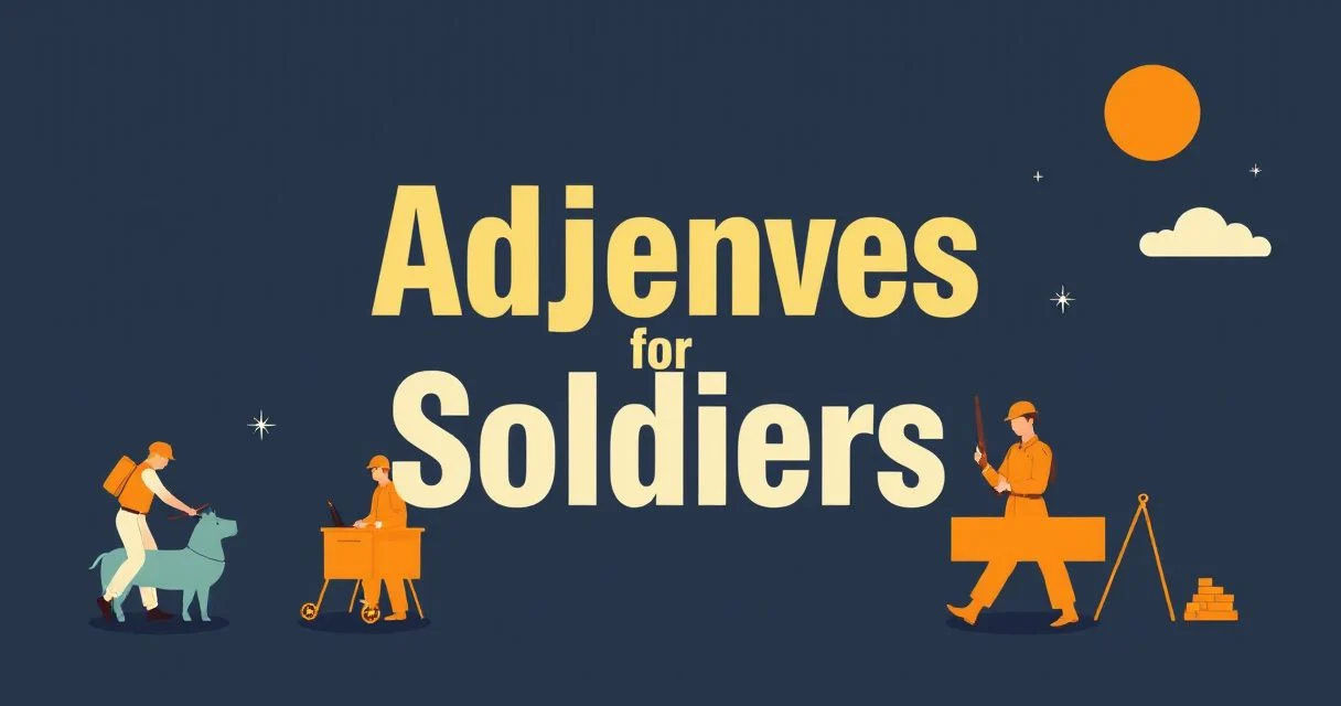 Illustration for Adjectives for Soldiers: Describing Valor and Duty