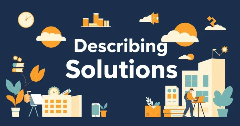 Illustration for Describing Solutions: A Guide to Adjectives in Problem Solving