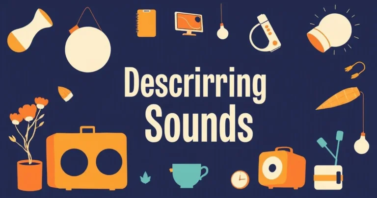 Illustration for Describing Sounds: A Guide to Adjectives for Auditory Experiences