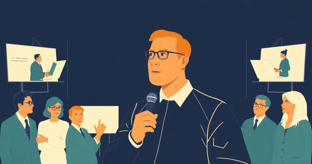 Illustration for Describing Speakers: Mastering Adjectives for Effective Communication