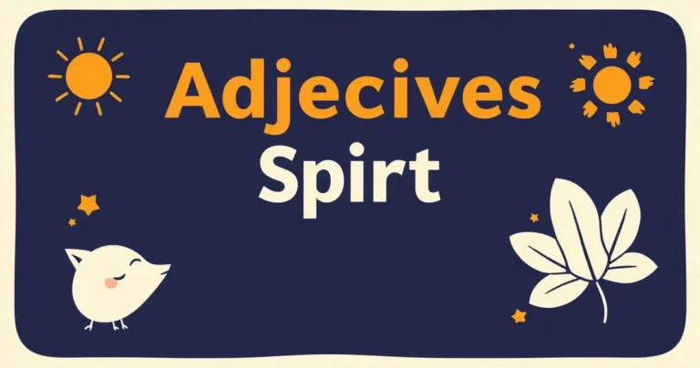 Illustration for Adjectives for Spirit: Describing Inner Qualities