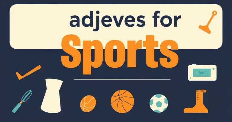 Illustration for Adjectives for Sports: A Comprehensive Grammar Guide