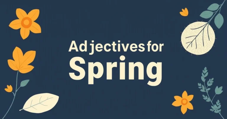 Illustration for Adjectives for Spring: A Guide to Fresh Language