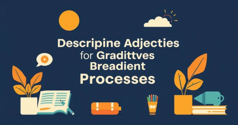 Illustration for Descriptive Adjectives for Gradual Processes