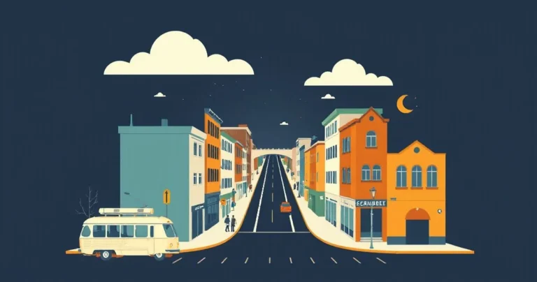 Illustration for Describing Streets: A Comprehensive Guide to Adjectives