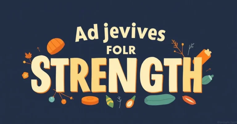 Illustration for Adjectives for Strength: A Comprehensive Guide