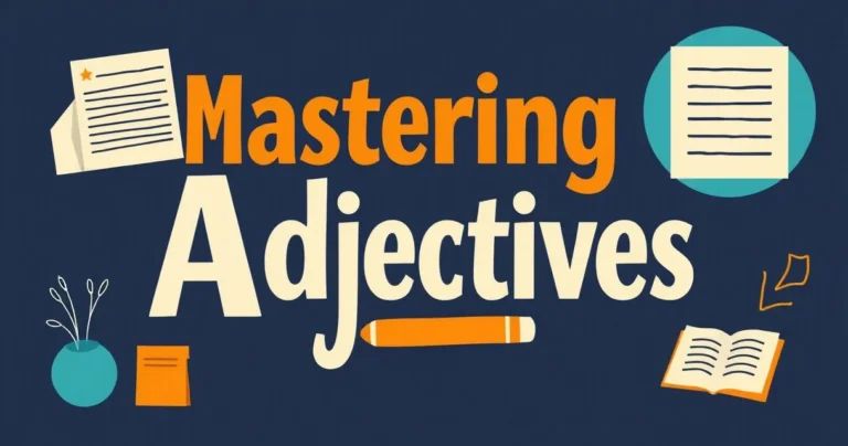 Illustration for Mastering Adjectives: A Comprehensive Guide for Students