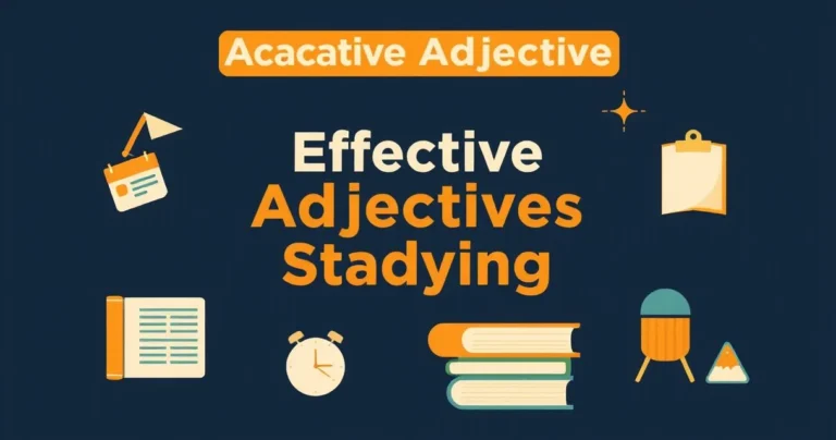 Illustration for Effective Adjectives for Academic Studying