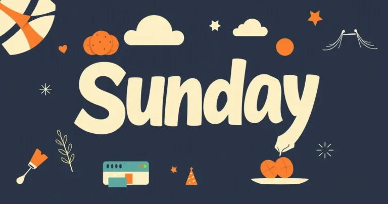 Illustration for Descriptive Adjectives for Sunday: A Comprehensive Guide
