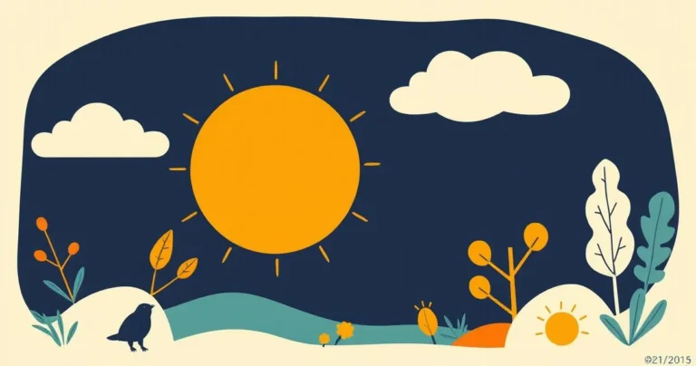 Illustration for Describing Sunshine: A Guide to Adjectives for Radiant Light