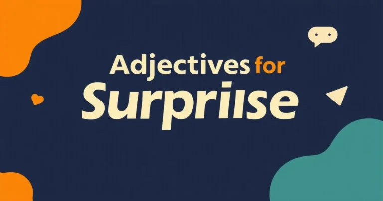 Illustration for Adjectives for Surprise: A Comprehensive Guide