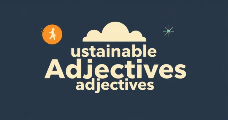 Illustration for Sustainable Adjectives: A Comprehensive Grammar Guide