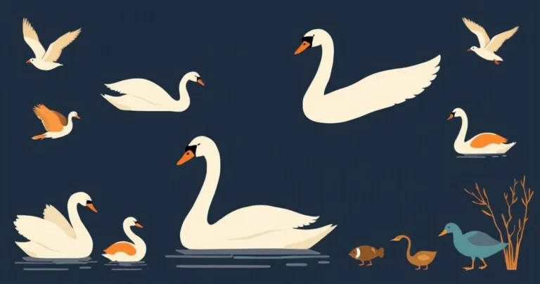 Illustration for Describing Swans: A Comprehensive Guide to Adjectives
