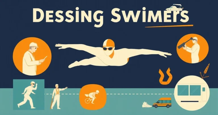 Illustration for Describing Swimmers: A Guide to Adjectives in English