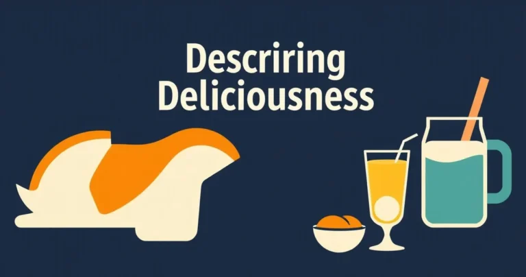 Illustration for Describing Deliciousness: A Guide to Adjectives for Taste