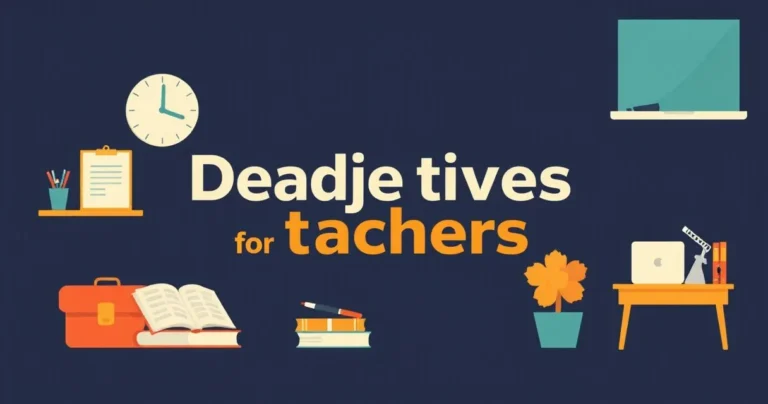 Illustration for Descriptive Adjectives for Teachers: A Comprehensive Guide