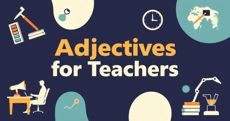 Illustration for Adjectives for Teachers: A Comprehensive Guide