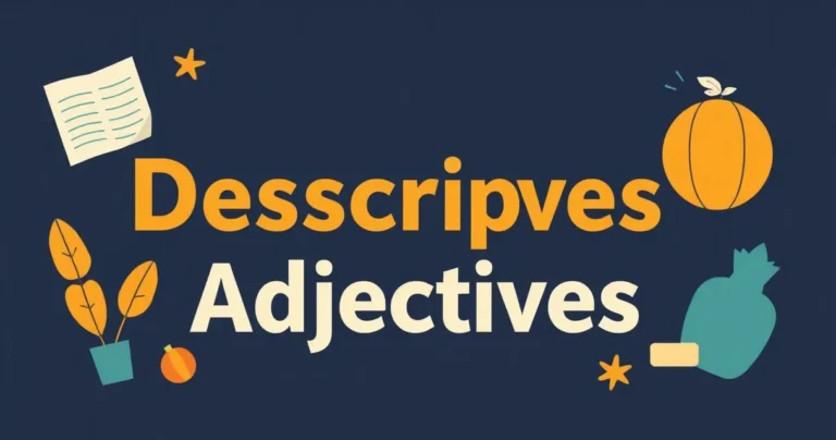 Illustration for Descriptive Adjectives: A Comprehensive Guide