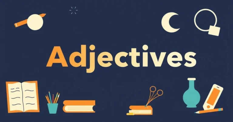 Illustration for Adjectives: A Teenager’s Guide to Describing the World
