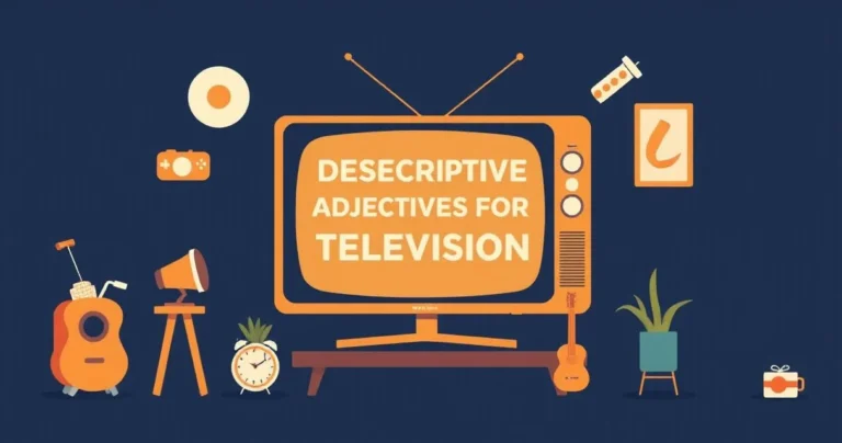 Illustration for Descriptive Adjectives for Television: A Comprehensive Guide