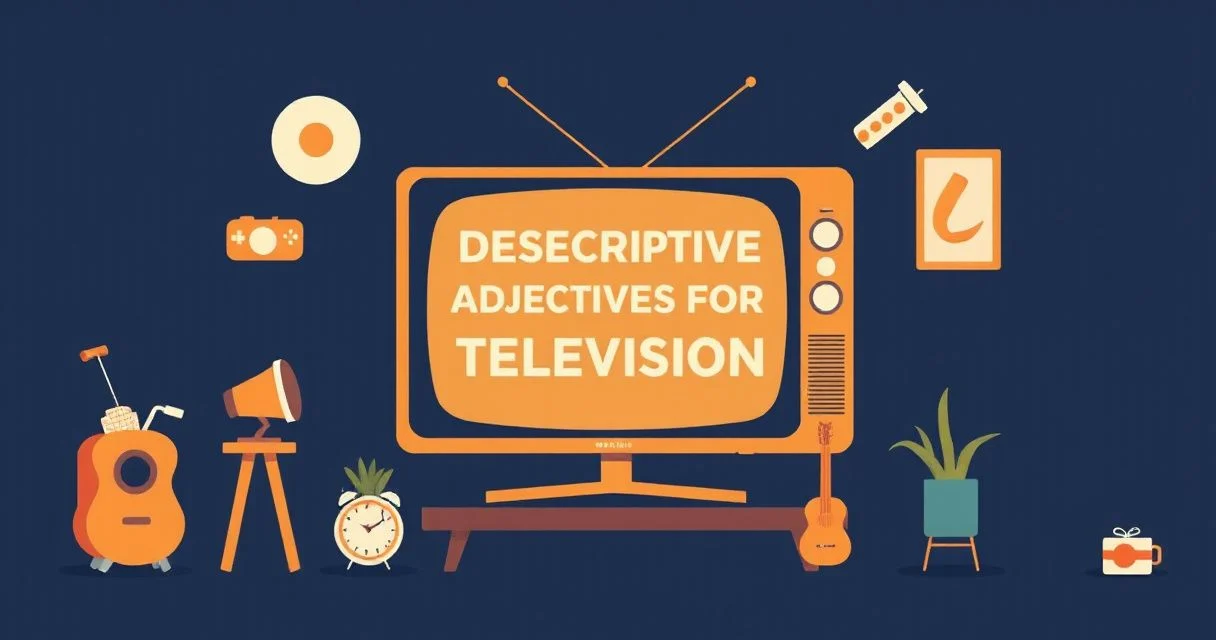 Illustration for Descriptive Adjectives for Television: A Comprehensive Guide