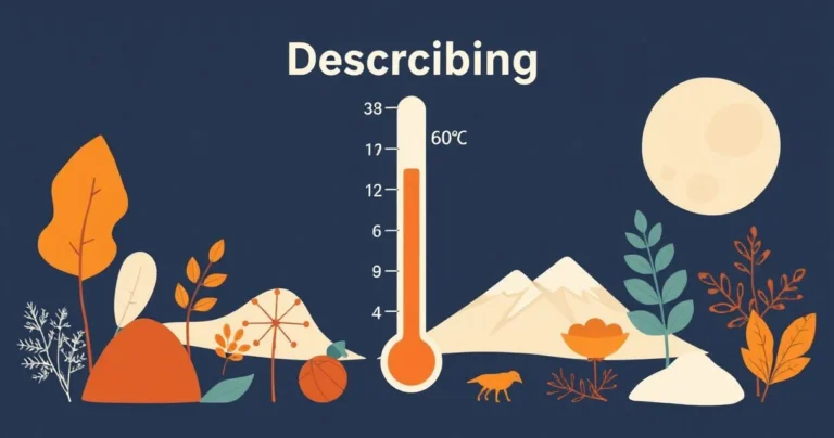 Illustration for Describing Temperature: A Guide to Adjectives for Temperature