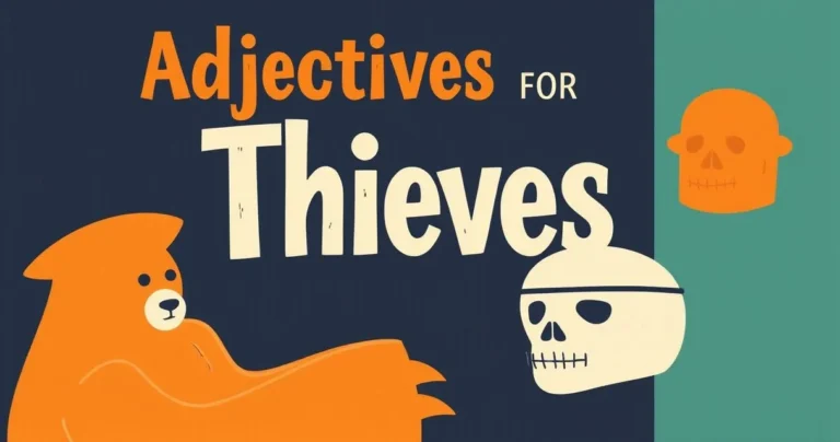 Illustration for Adjectives for Thieves: A Grammatical Guide