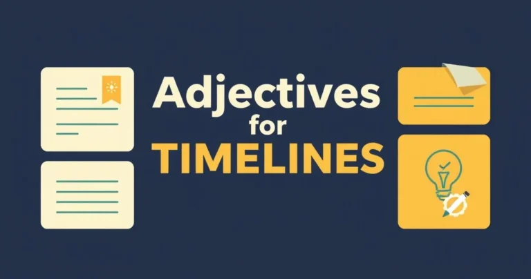 Illustration for Adjectives for Timelines: Describing Time and Sequence