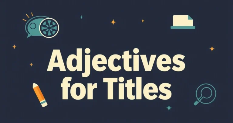 Illustration for Adjectives for Titles: A Comprehensive Guide