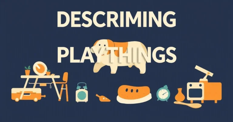 Illustration for Describing Playthings: Mastering Adjectives for Toys
