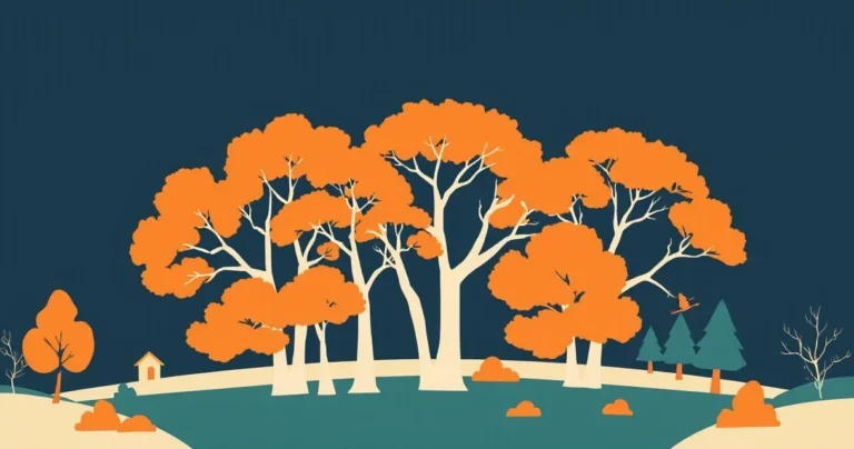 Illustration for Describing Trees: A Comprehensive Guide to Adjectives