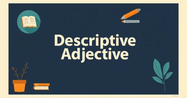 Illustration for Descriptive Adjectives: Crafting Powerful Tributes in English